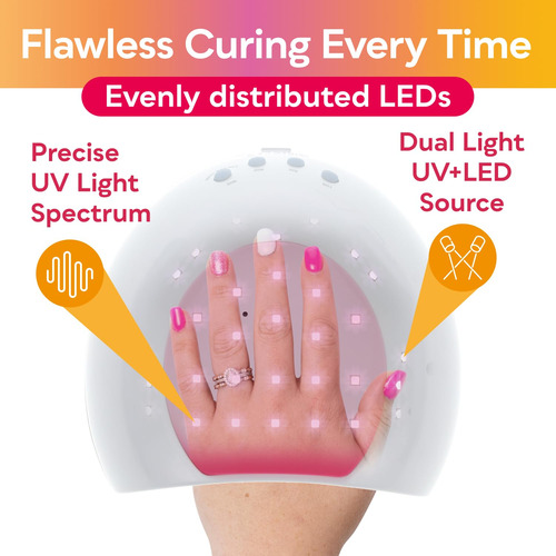 Lámpara De Uñas Uv Sunuv Sun2c De 48 W Con 4 Ajustes De Temp