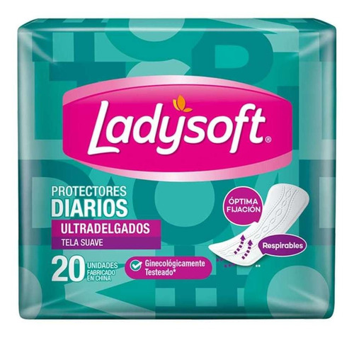 Protectores Diarios Ladysoft Ultra Delgada 20 Unidades