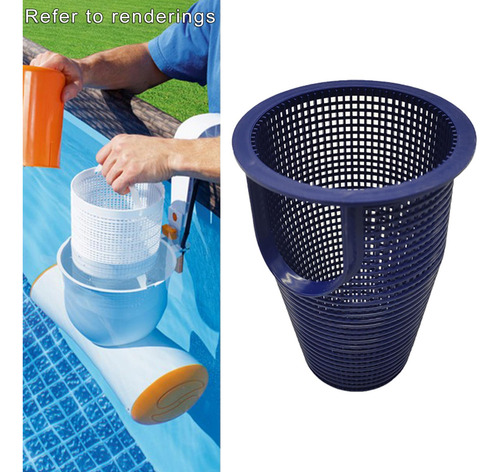 Cestillo Colador Plástico Azul Profesional Redondo E
