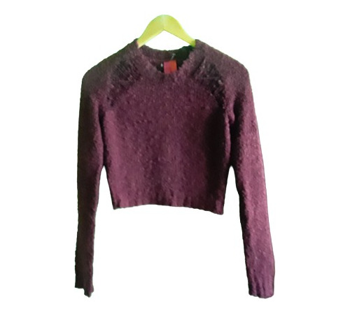 Sueter De Buclé Bordo Forever 21 Talle S