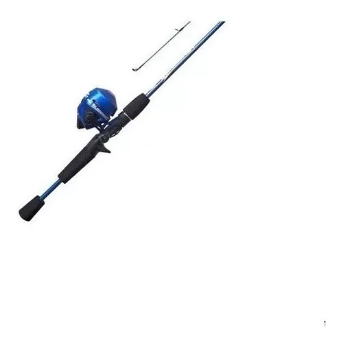 Pesca Zebco 202 Combo Caña Y Reel Slingshot Spincast Azul
