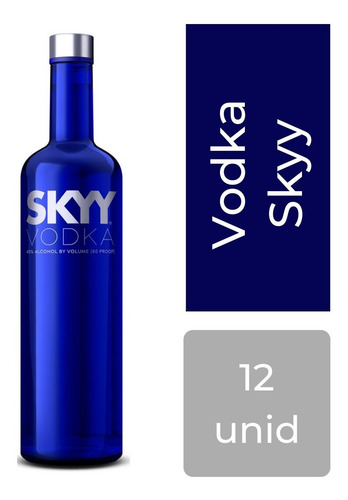 Vodka Skyy 750 Ml Clasico Original Caja X 12 Mp Drinks