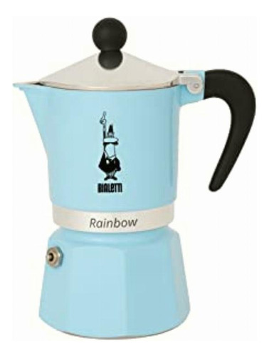 Bialetti 5042 Rainbow Cafetera De Espresso, Azul Claro