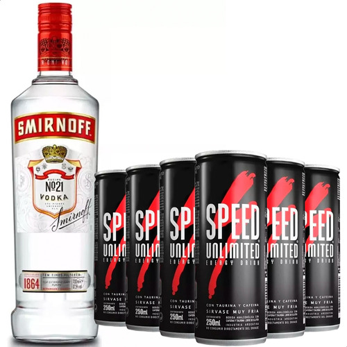 Combo Previa Con Amigos 1 Smirnoff + 6 Speeds