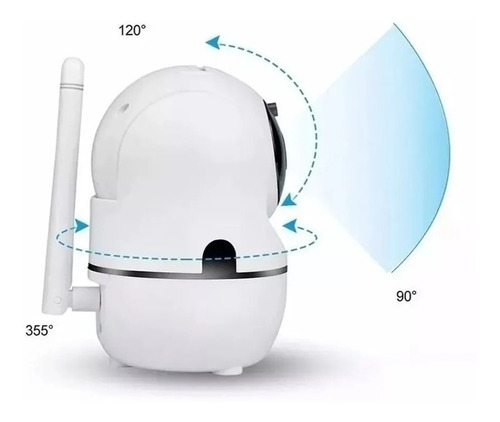 Imagem 3 de 7 de Mini Camera Ip Wifi Hd Onvif Sensor Movimento Automatico