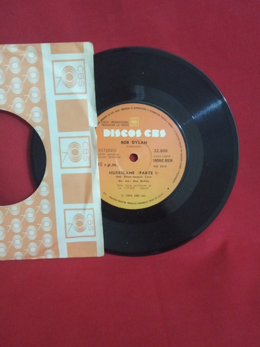 Bob Dylan Hurricane Vrsion Completa Vinilo Simple 1975 Nuevo (Usado)