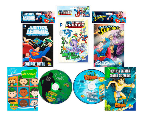 Superman - Kit Com 8 Livros Infantis: Não Aplica, De Vários Autores. Aplica, Vol. Não Aplica. Editorial Todolivro, Capa Mole, Edição 1 Em Português, 2014