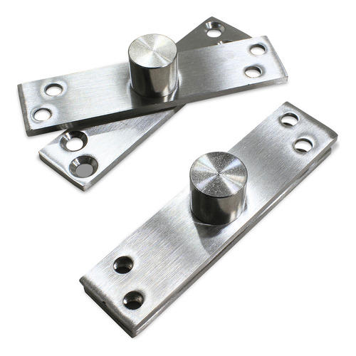 Dobradiça Aço Inox Pivotante 150kg Polida Com Esfera