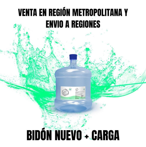 Bidón Nuevo 12 Litros Agua Alcalina