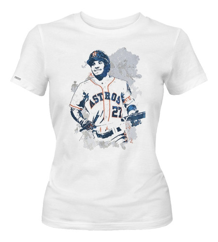 Camiseta Jugador Astros 27 Gorra Houston Beisbol Mujer Idk