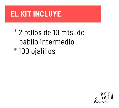 Kit Op03 Ojalillos 100 + 20m Pabilo Soja Intermedio Vela