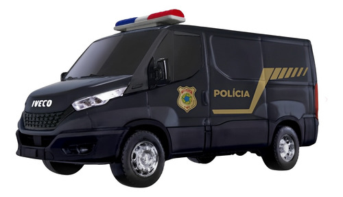 Van Carrinho De Polícia Infantil Iveco Daily Usual Brinquedo