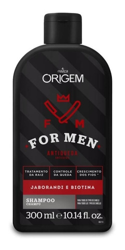 Shampoo For Men Antiqueda E Crescimento Origem 300ml