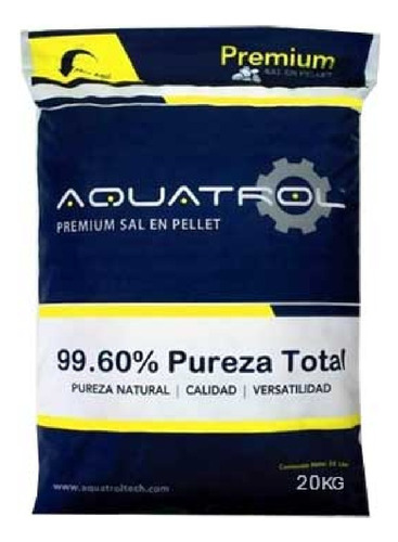 Sal En Pellets Aquatrol 20 Kg 99.60% De Pureza Total