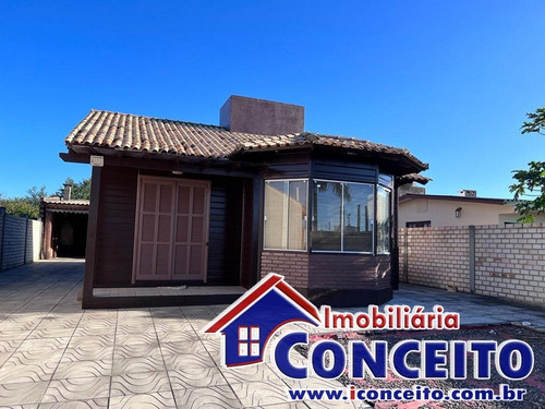 Imagem 1 de 16 de Rc277 - Lindo Chalé Próximo Ao Mar No Balneário Mariluz