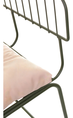 Conjunto Com 4 Cadeiras Para Sala De Estar Texas Verde Bhwt