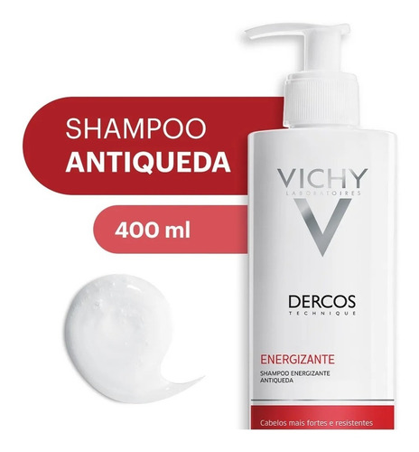 Imagem 2 de 4 de Dercos Shampoo Energizante Antiqueda Vichy 400ml