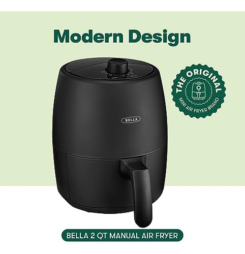 Freidora De Aire Y Horno Manual Bella De 2 Cuartos Y Multico