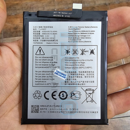 Bate Para Tcl L10+ L10 Plus 5130j Tlp038d7 100% Original