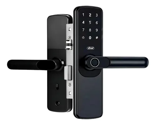 comprar Fechadura Digital Eletronica Biometria Wifi  Portugues Voz
