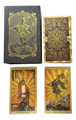 Cartas De Tarot Dorado Con Caja Rigida Símbolo, Rider Waite