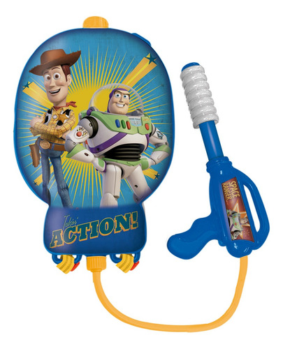Toy Story Mochila Pistola Lanza Agua Water Backpack Ditoys