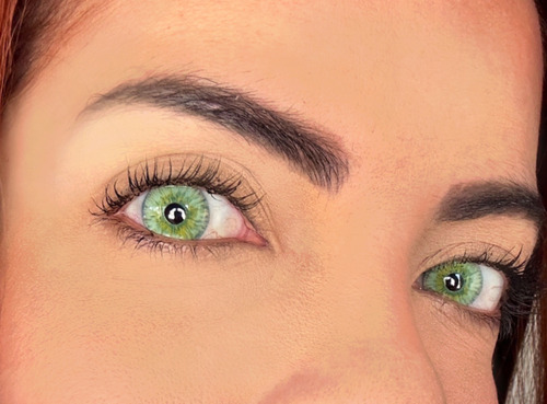 Freshlady - Modelo Rare Iris Green Lentes De Contacto Anuale