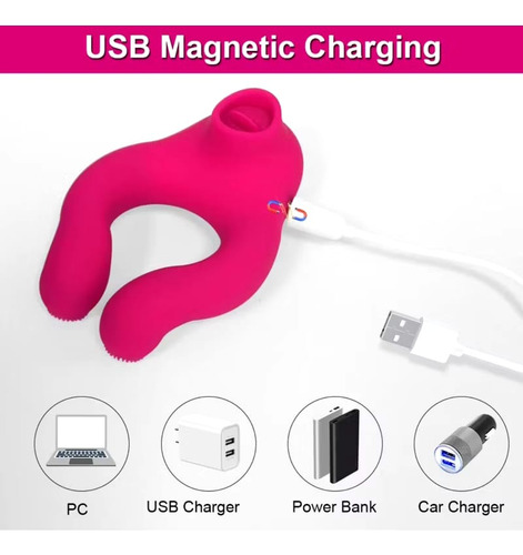 Massageador Portátil Helo Lambe Casal Control Rem. Premium Rosa-chiclete