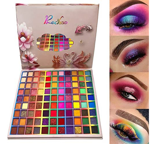 Rechoo Paleta De Sombras De Ojos De 99 Colores, Paleta De So