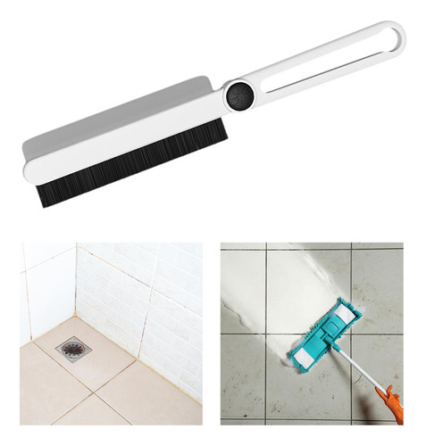 Cepillo Para Grietas 2 En 1, Limpiador Para Puerta De Ducha,