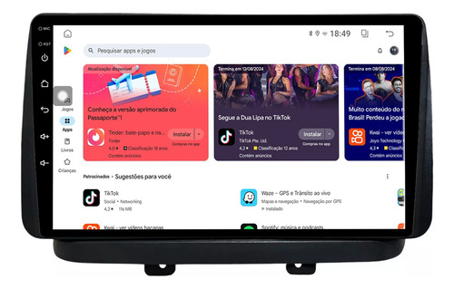 Kit Multimidia Doblo 10p Android 14 Carplay 2gb 32gb