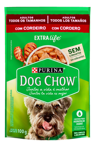 Alimento Para Perros Purina Dog Chow Adulto Con Cordero 100g