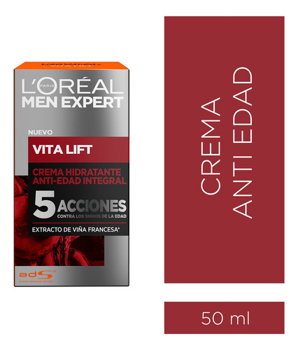 Crema Anti Edad Men Expert Vitalift X 50 Ml