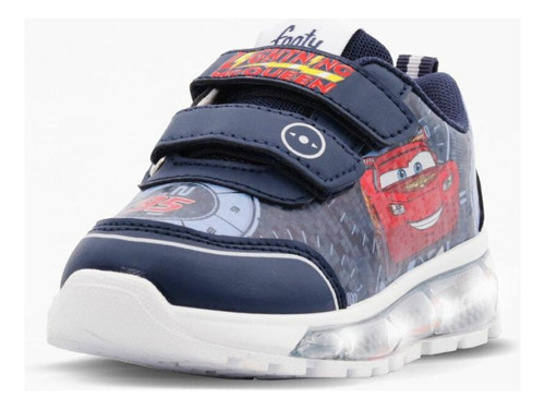 Zapatillas Footy Plus Cars Azul Con Luces Al Pisar
