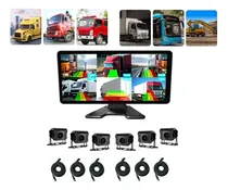 Comprar Pantalla Dvr 10 Pulgadas + 6 Cámaras Cable Camión Bus 12-24v