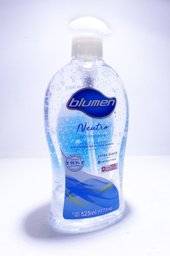 Gel Antibacterial Blumen 525ml 70% Alcohol (caja 6 Pzas)