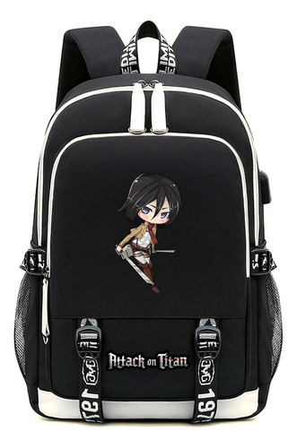X 2024 Nuevo Ataque A Titán-mikasa Ackerman Mochila Kawaii F