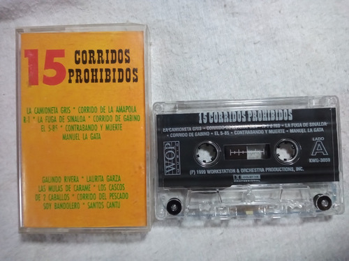 15 Corridos Prohibidos Cantan Los Hermanos Quintana Casete 