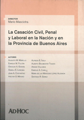 La Casación Civil Penal Laboral Nación Buenos Aire Masci 