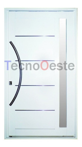 Puerta Pivotante Nexo Galva 126x225 Cm Vidrio Lateral Barral