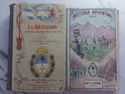 Antiguos Libros Escolares Argentina. Lote De 2. Ian1008