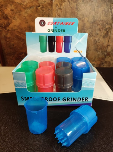 Imagen 3 de 4 de Caja De 12 Grinders Molino Contenedor Hemetico Plastico