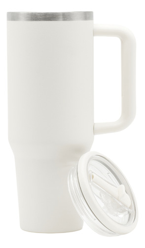 Termo De Acero Inoxidable De 40 Oz Vaso Con Asa De Goma