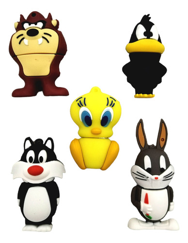 Memoria Usb 128gb Personajes Caricaturas Looney Tunes. Color Piolin PersonajesCaricaturas