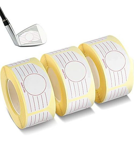3 Pieces Golf Standard Iron Roll 250 Golf Impact Tape Unive