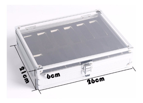 12 Slots Grid Relógio Acrílico Jóias Display Box Pr