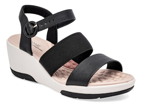 Sandalia Plataforma Mujer Modare Negro 124-682