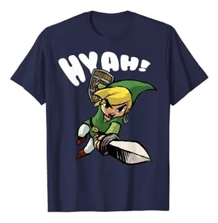 Camiseta Con Póster De Nintendo Legend Of Zelda Link Hyah