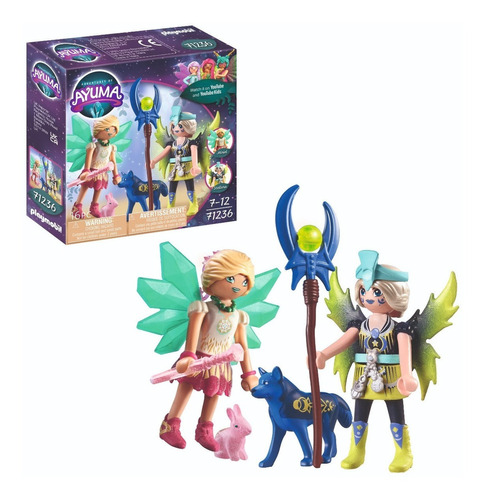 Playmobil  Juego Ayuma Crystal Y Moon Fairy Con Animales Del Alma 3+