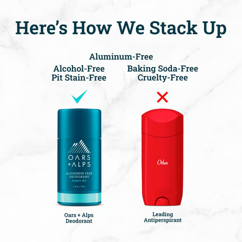 Deodorant Oars + Alps Aluminum Free Aspen Air 75ml Travel Si